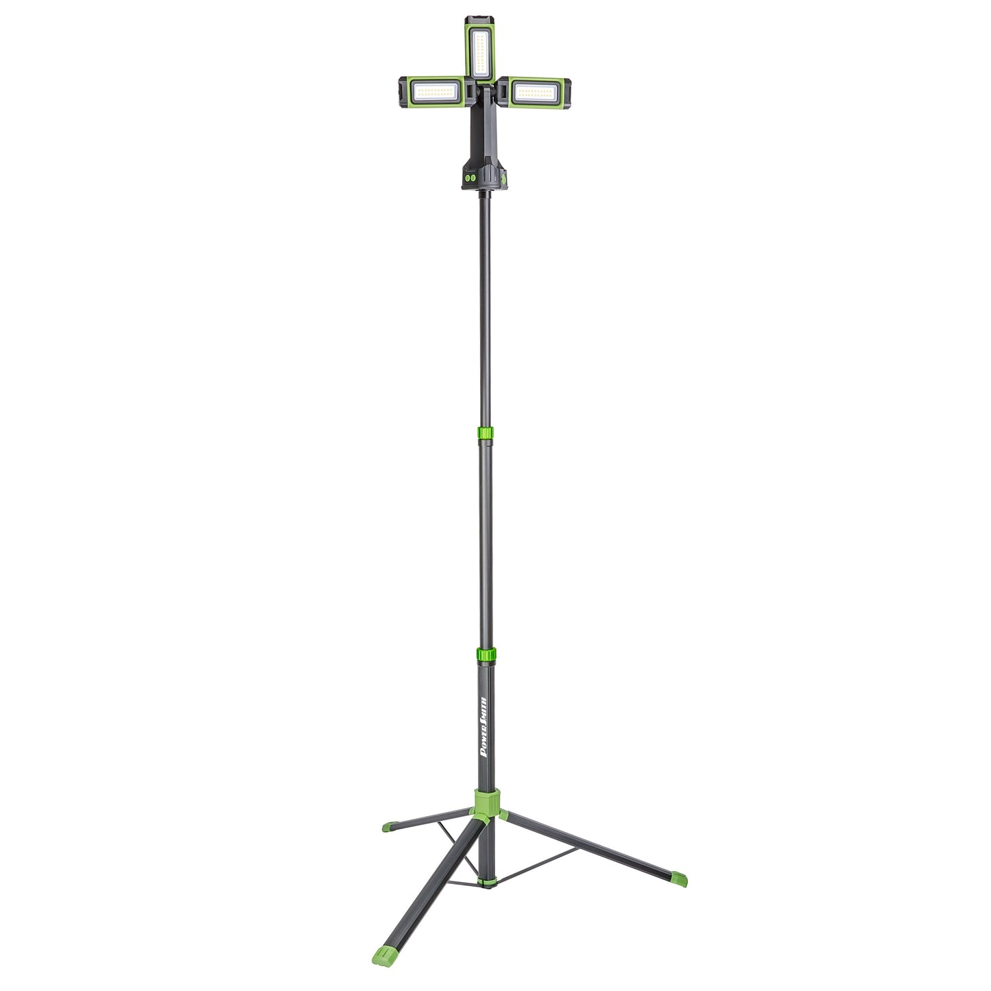 PowerSmith PWLR045T 4500 Lumen Rechargeable LED Work Light with Tripod, 72" Tall, 5-Year Warranty
