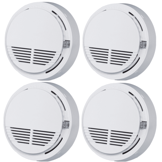 4PCS Smoke Alarm Detector Home Safety Sensor Alert