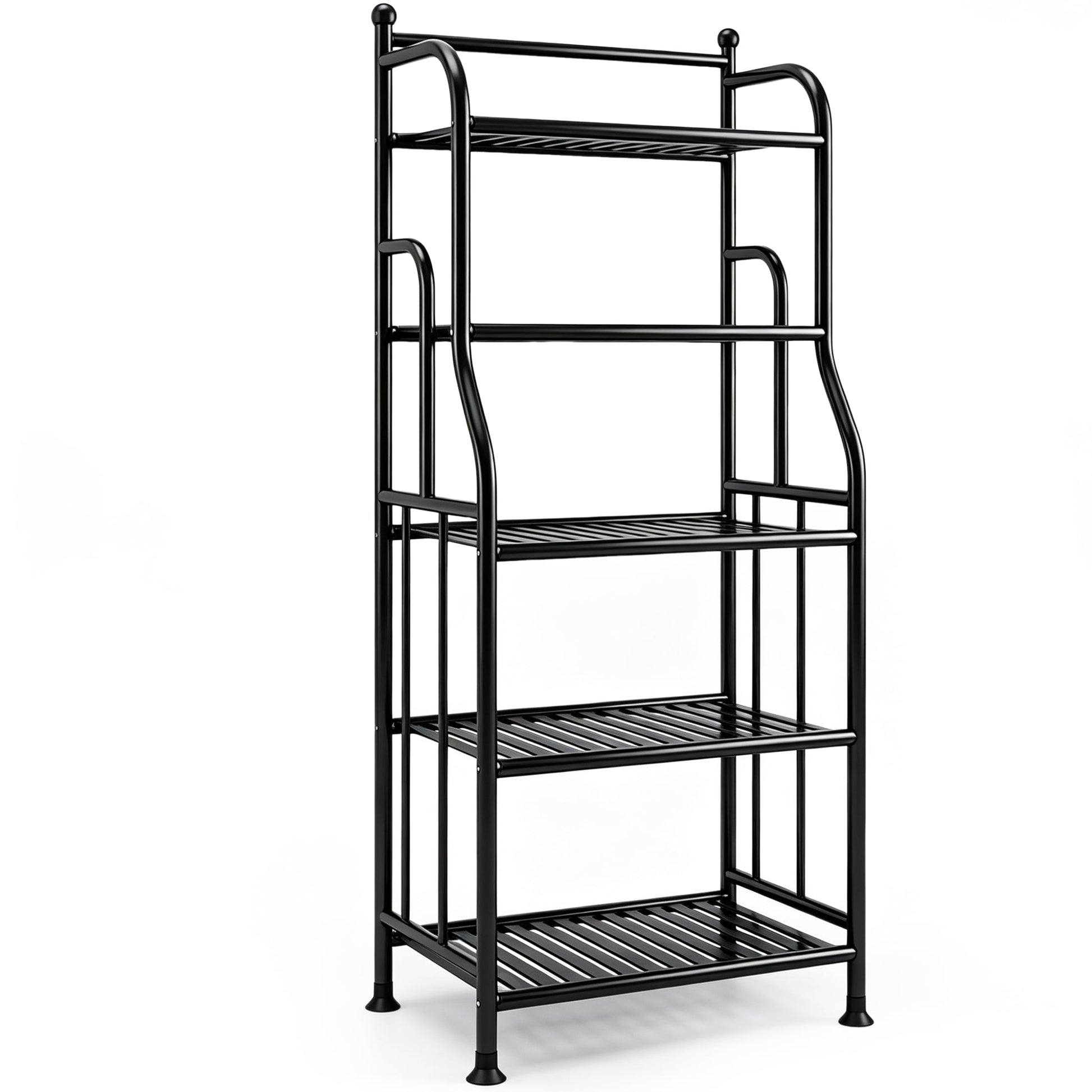 5 Tier Large Capacity Storage Shelf, 5-Tier Shelf Organizer, Multifunctional Bathroom Storage Rack, Heavy Duty Storage Shelves Display Organizer for Balcony, Kitchen, Bathroom, Living Room