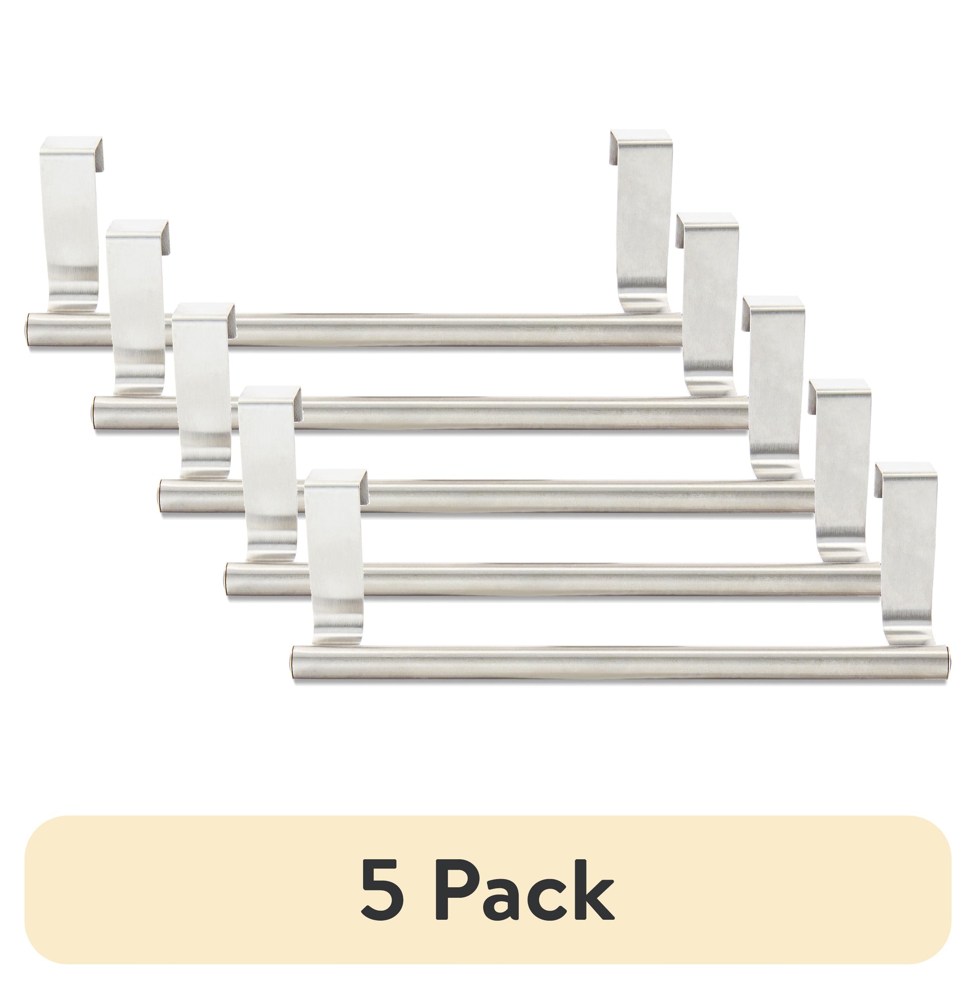 Mainstays Soporte para Toallas sobre el Gabinete de 9 Pulgadas de Acero Inoxidable Cepillado