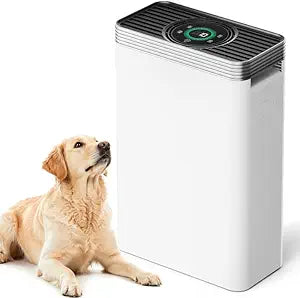 VUSIGN Air Purifier for Home Pets up to 1110 ft┬▓, CADR 143 CFM, H13 HEPA Filter, Air Quality Sensor Display, Air Cleaner with Smart App Control, Quiet Sleep Mode, for Pets Hair, Dust, Smoke, Odor