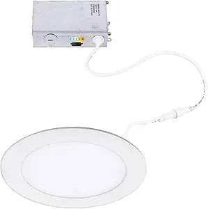 WAC Lighting Lotos 4in LED Round Recessed Light 5-CCT Selectable 8W 725 Lumens IC-Rated Airtight 120V-277V Universal in White 2-HR Fire Rated
