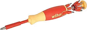 Wiha 38050 14 Piece Insulated Pop-up Bit Holder Set Slotted, Phillips, Square, Pozidriv.