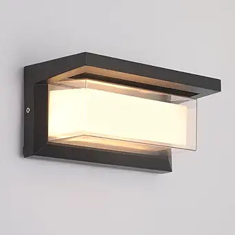 Mille Lucciole 24W LED Outdoor Wall Lights Exterior/Interior Adjustable 3-Color Sconces Lights 2100LM IP65 Waterproof Modern Outdoor Lighting Fixtures Aluminum Wall Lights Compatible with Dimmers