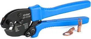 iCrimp AP-50BI Battery Cable Ring Terminal Crimper for 8, 6, 4, 2AWG Copper Cable Lugs, Heavy Duty Wire Lugs and Battery Cable Ends
