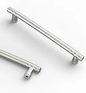 Asidrama 10 Pack 6.3 Inch(160mm) Brushed Satin Nickel Cabinet pulls Kitchen Cabinet Handles, Cabinet Pulls Kitchen Cabinet Hardware for Cupboard Drawer Pulls