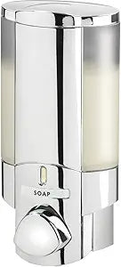 Better Living Products 76140-1 AVIVA 1 Chamber Wall Mount Soap and Sanitizer Dispenser, Chrome