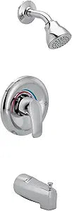 Moen Chateau Chrome Tub and Shower Trim Kit with Showerhead, Handle, and Tub Spout, Posi-Temp Valve Included, L23553