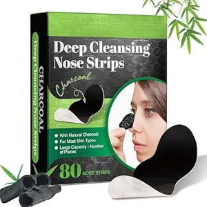 Pore Strips, 80 Pc Nose Strips Blackhead Remover for Nose, Infused Charcoal