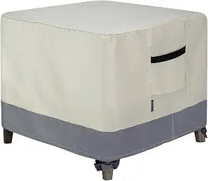 600D Patio Ottoman Cover, 32L x 32W x 17H inch