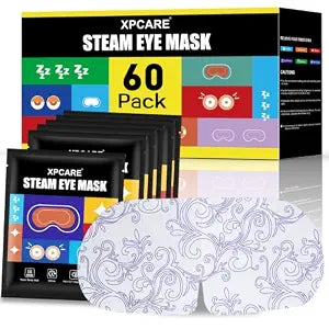 XPCARE 60 Pack Steam Eye Mask Disposable for Dry Eyes Cornea Care-Unscented
