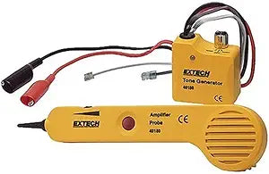 Extech 40180 Tone Generator and Amplifier Probe Circuit Finder Kit - Heavy Duty Wire Tracer and Cable Tester with Alligator Clips, RJ11/RJ45 Connectors - Battery Powered Wire Tracking Tool