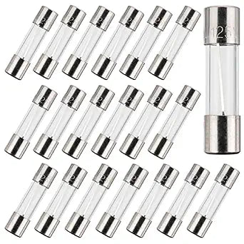 BOJACK F1AL125V 5x20 mm 1A 125V fuses 0.2x0.78 Inch 1 amp 125 Volt Fast-Blow Glass Fuses (Pack of 20)