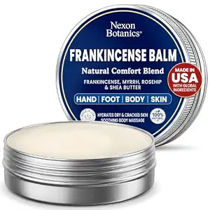 Frankincense and Myrrh Essential Oil Balm 2 oz - Muscle and Foot Care