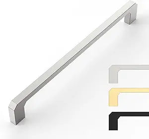 9BUILD 10 Pack 7.5 Inch Cabinet Pulls - Brushed Satin Nickel Kitchen Handles