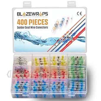 400 Pcs Solder Seal Wire Connectors with Copper Core Shrinkable Tube