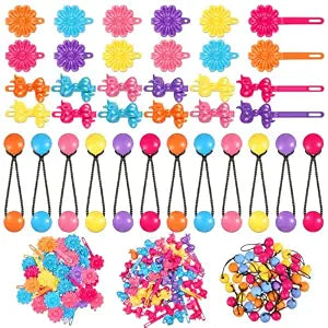 Hoteam 100 Pcs Self Hinge Plastic Hair Clips Hair Balls, Cool