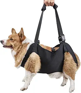 Dog Lift Harness,Full Body Dog Sling Carrier with Handle,Total Body Support for Dogs,Pet Dog Leg Support Sling Adjustable Retractable Breathable Lift Harness (L)