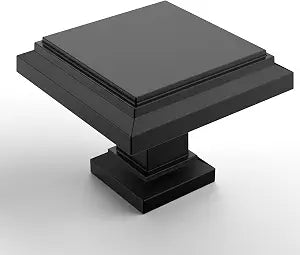 Asidrama 10 Pack Matte Black Kitchen Cabinet Knobs