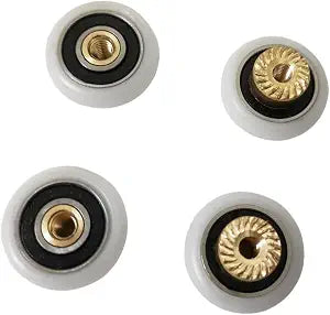 Shower Door Rollers Runners Wheels Replacement Part Bathroom Glass Door Runner Sliding Shower Door Roller Wheel 25mm x 5mm 4 Sets