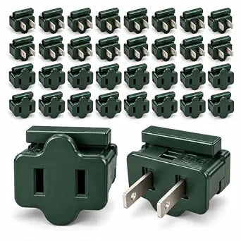 32Pcs SPT-1 Christmas Female and Male Slip Plug for Custom Holiday Lighting