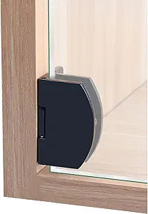 Glass Door Hinges for Wine cabinets, Suitable for Small pet Cabinet Clips of 5-8mm [Black] (5 Pairs = 10 Pieces)