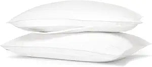 Boll & Branch Pillow Protector - Standard Size Pillows, White Cover - 1 Protector Included - Zipper Closure, Hypoallergenic, Soft, Breathable - Safe for Sensitive Skin