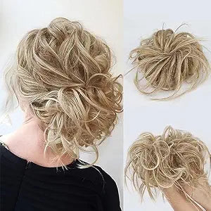 Lativ Messy Bun Hair Piece Tousled Updo Hair Scrunchies Extension Ponytail