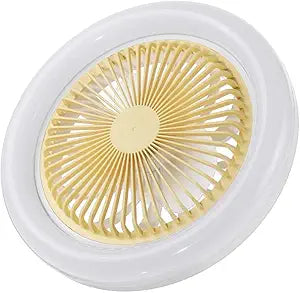Ceiling Fan with Light -26cm E27 30W White Light 6000K High Light Transmittance Acrylic Lampshade Ceiling Lamp Silent Closed Modern Indoor Lighting Fixture, for Home Lighting in Small Spaces