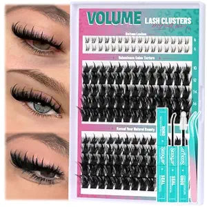 Manga Lash Clusters Kit D Curl 200D Spiky Eyelash Clusters & Bottom Lashes