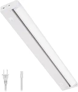 GETINLIGHT 16-Inch Plug-in Swivel LED Under Cabinet Light, 2-CCT, White
