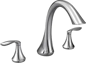 Moen Eva Chrome Two-Handle Deck Mount Roman Tub Faucet Trim Kit, Valve Required, T943