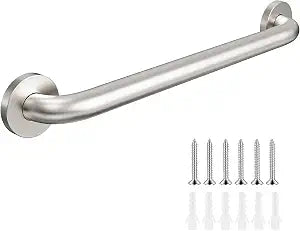 304 Stainless Steel Handrail, 24 Inch Home Care Bath Handrail, Safe Load Capacity 500bl, Grab Bar Suitable for Bathrooms, Stairs, Corridors, Need to Punch Holes24 Inch