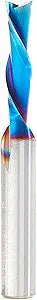 Amana Tool Solid Carbide Spektra Extreme Tool Life Spiral Plunge Router Bit Down-Cut, 46201-K, 3/16 Dia x 3/4 x 1/4 Inch Shank 2 Inch L