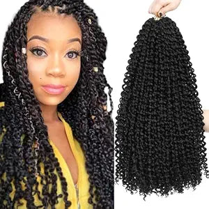 Dorsanee Passion Twist Hair 18 Inch 7 Packs Long Water Wave Crochet Hair