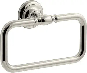 KOHLER 72571-Sn Artifacts Towel Ring, Vibrant Polished Nickel