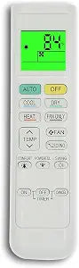 Replacement Remote Control for DAIKIN AC Air Conditioner Mini Split ARC480A6 ARC480A8 ARC480A1 ARC480A7 FTX12NMVJU FTX24NMVJU FTXN09NMVJU FTK18NMVJU FTX18NMVJU FTK12NMVJU FTX15NMVJU Backlight
