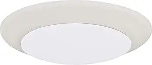 HomePlace Lighting 223612WT-LD30 Simon Modern Soft White Acrylic Disk LED Flush Mount Ceiling Light, 1-Light 12 Watt, 2" H x 10" W, White