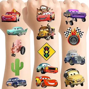 63 PCS Racing Car Temporary Tattoos for Kids