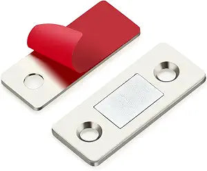 Ultra Thin Cabinet Magnetic Door Catch Stainless Steel,Satin Nickel,12 Pack