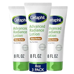 Cetaphil Advanced Radiance Body Lotion, Dry, Sensitive Skin, 8oz, 3ct
