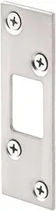 Prime-Line E 2461 1-1/4 In. Satin Nickel Plated Stamped Steel Constructed Deadbolt Strike (Single Pack)