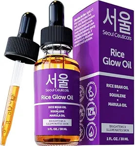 SeoulCeuticals Rice Bran Oil for Skin Korean Face Oil 1oz