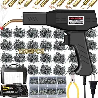 Plastic Welder Kit, 1200PCS Staples, Hot Stapler for Bumper Repair