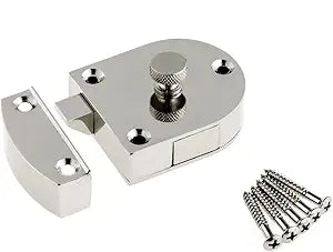 Richelieu Hardware BP600100 3 1/4-inch (83 mm) Secret Gate Latch, Polished Nickel Finish