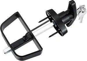 Shed Door Latch T-Handle Lock Kit with 4 Keys,Storage Barn Shed Door Hardware Lock Set 4" and 5" Stem