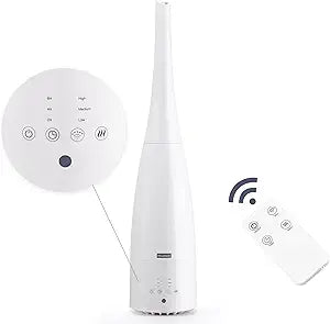 Warm and Cool Mist Humidifier for Home/Bedroom with Remote Control 2.3L Smart Air Humidifier for Desk/Office/Bedroom 25dB Whisper Quiet with Auto Shut off