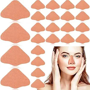 Zhengmy 24 Set Sun protection Nose Cover Patch for Men Women Sports, Beige