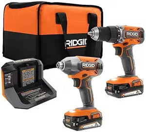 18V Cordless 2-Tool Combo KIT with Drill/Driver, Impact Driver, 2 2.0 AH Batteries, and CHA