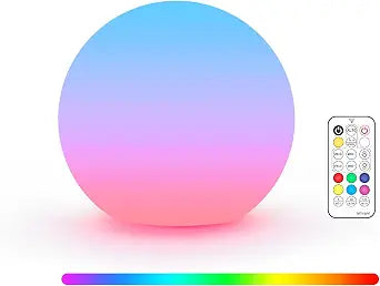 LOFTEK 3-inch Rechargeable LED Ball Lights, Glowing Sphere Lights w/Remote